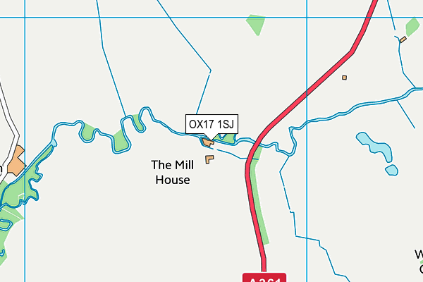 OX17 1SJ map - OS VectorMap District (Ordnance Survey)