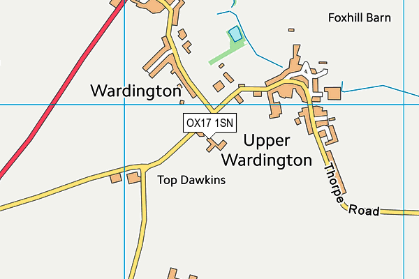 OX17 1SN map - OS VectorMap District (Ordnance Survey)