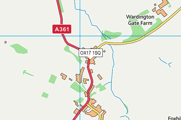 OX17 1SQ map - OS VectorMap District (Ordnance Survey)