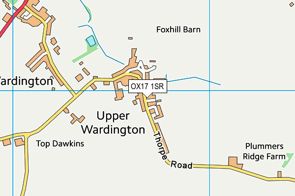 OX17 1SR map - OS VectorMap District (Ordnance Survey)