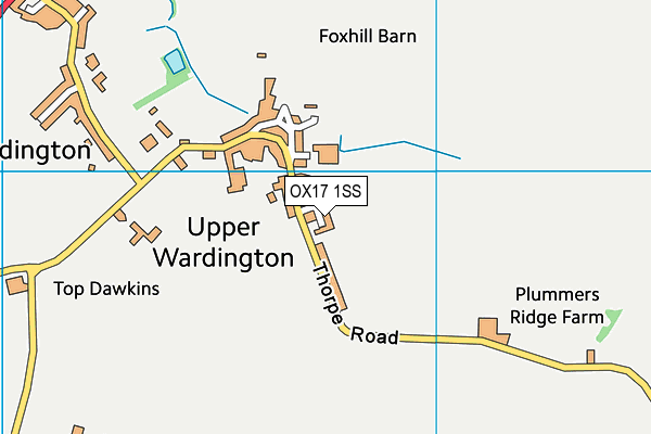 OX17 1SS map - OS VectorMap District (Ordnance Survey)