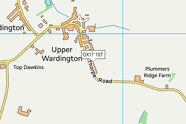 OX17 1ST map - OS VectorMap District (Ordnance Survey)