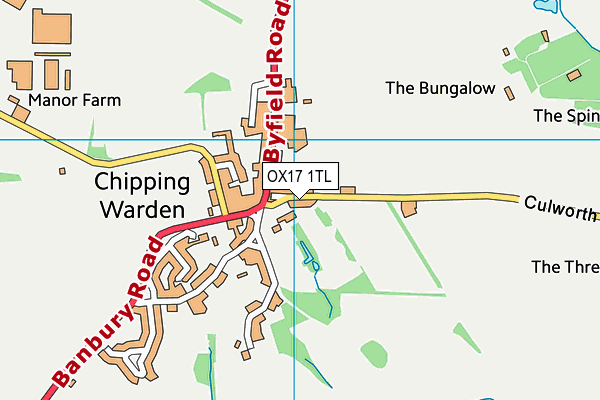 OX17 1TL map - OS VectorMap District (Ordnance Survey)