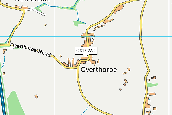 OX17 2AD map - OS VectorMap District (Ordnance Survey)