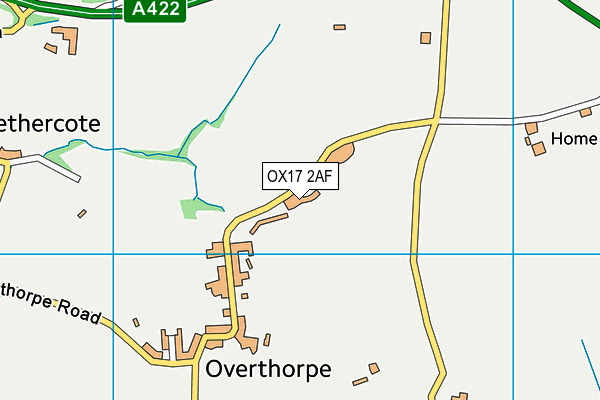 OX17 2AF map - OS VectorMap District (Ordnance Survey)