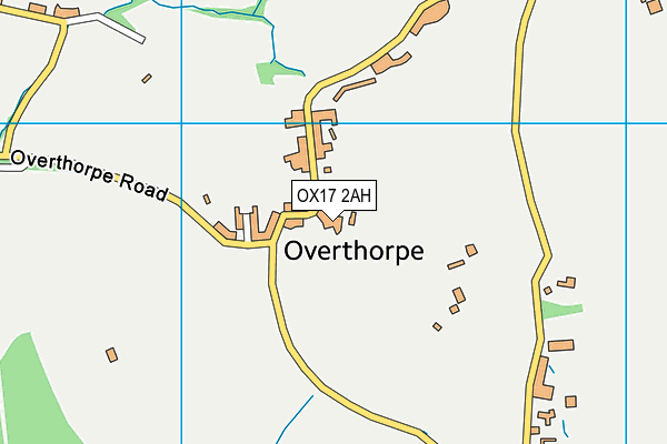 OX17 2AH map - OS VectorMap District (Ordnance Survey)