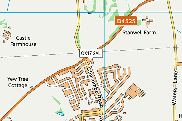 OX17 2AL map - OS VectorMap District (Ordnance Survey)