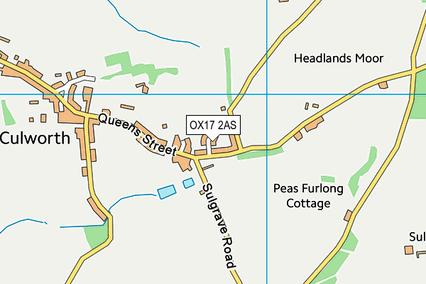 OX17 2AS map - OS VectorMap District (Ordnance Survey)