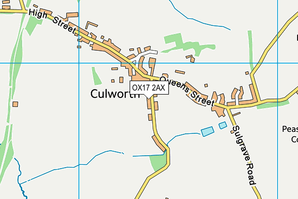 OX17 2AX map - OS VectorMap District (Ordnance Survey)