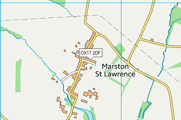 OX17 2DF map - OS VectorMap District (Ordnance Survey)