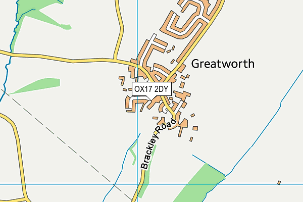 OX17 2DY map - OS VectorMap District (Ordnance Survey)