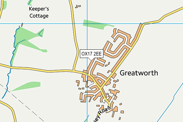 OX17 2EE map - OS VectorMap District (Ordnance Survey)