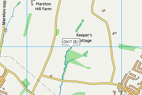 OX17 2EJ map - OS VectorMap District (Ordnance Survey)