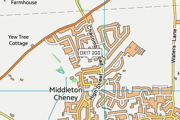 OX17 2GS map - OS VectorMap District (Ordnance Survey)