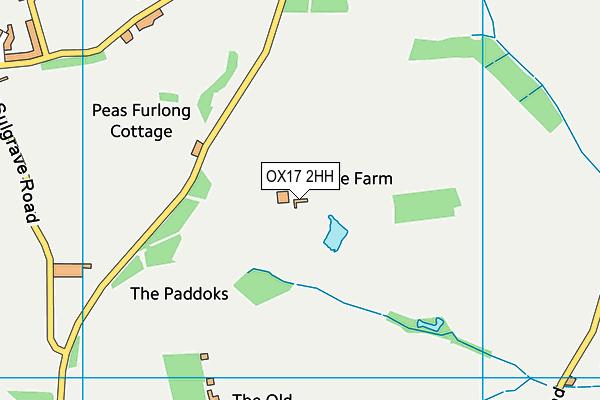 OX17 2HH map - OS VectorMap District (Ordnance Survey)