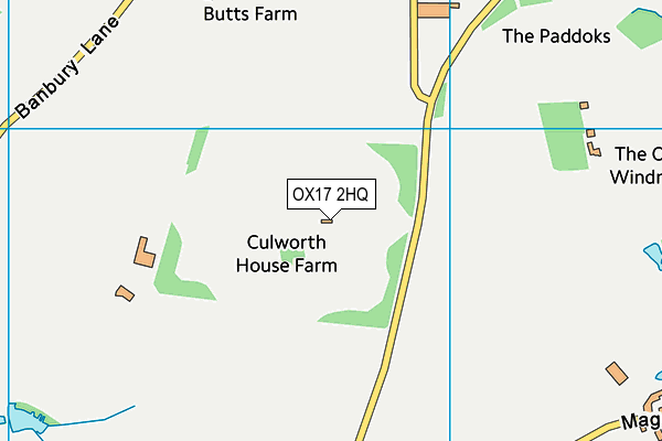 OX17 2HQ map - OS VectorMap District (Ordnance Survey)