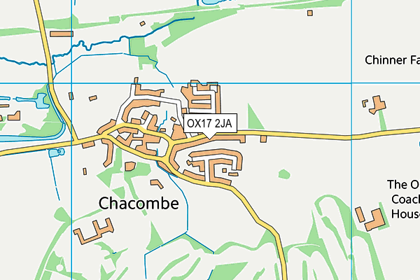 OX17 2JA map - OS VectorMap District (Ordnance Survey)