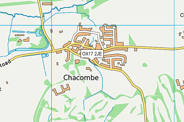 OX17 2JE map - OS VectorMap District (Ordnance Survey)
