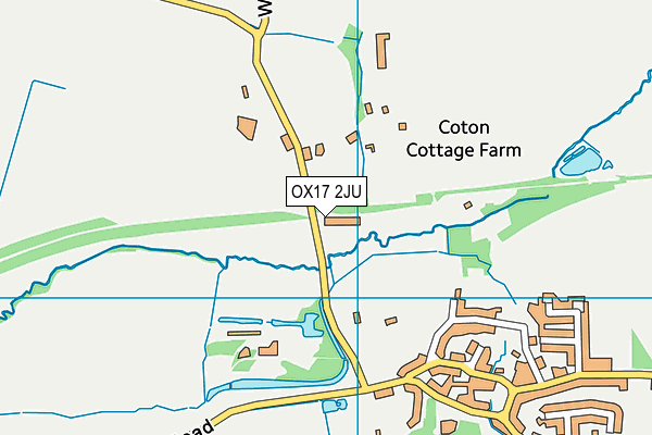 OX17 2JU map - OS VectorMap District (Ordnance Survey)