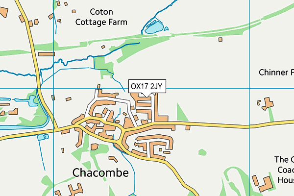 OX17 2JY map - OS VectorMap District (Ordnance Survey)