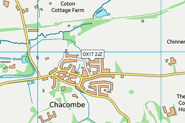 OX17 2JZ map - OS VectorMap District (Ordnance Survey)