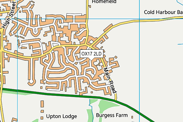 OX17 2LD map - OS VectorMap District (Ordnance Survey)