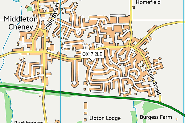 OX17 2LE map - OS VectorMap District (Ordnance Survey)