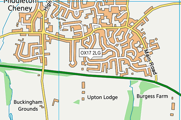 OX17 2LG map - OS VectorMap District (Ordnance Survey)