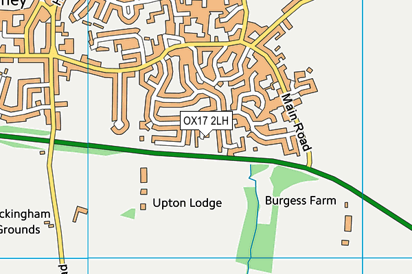 OX17 2LH map - OS VectorMap District (Ordnance Survey)