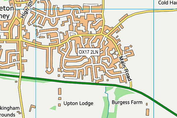 OX17 2LN map - OS VectorMap District (Ordnance Survey)