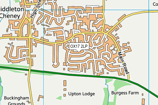 OX17 2LP map - OS VectorMap District (Ordnance Survey)