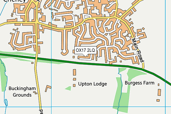 OX17 2LQ map - OS VectorMap District (Ordnance Survey)