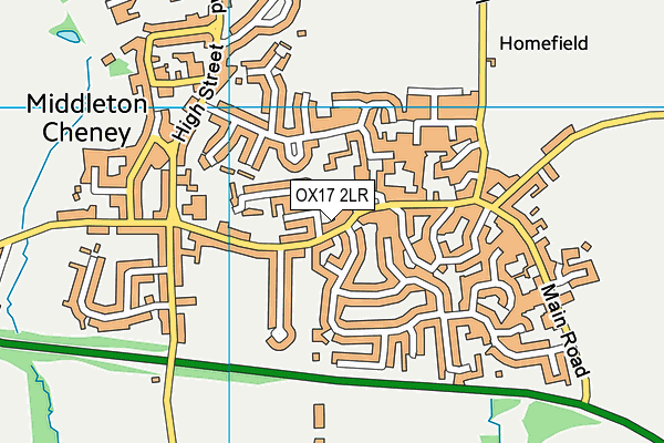 OX17 2LR map - OS VectorMap District (Ordnance Survey)