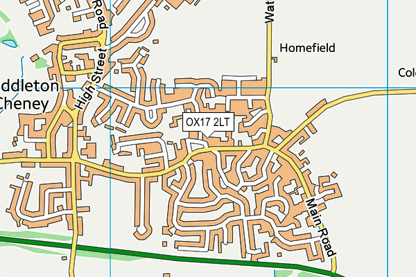 OX17 2LT map - OS VectorMap District (Ordnance Survey)