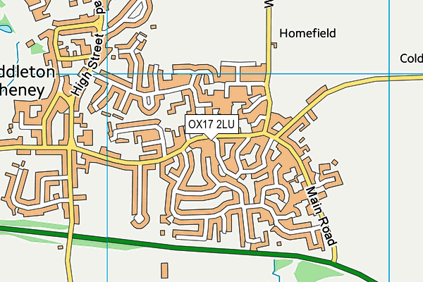 OX17 2LU map - OS VectorMap District (Ordnance Survey)