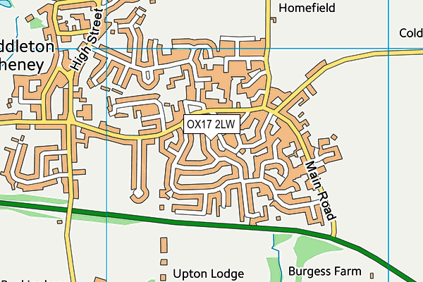OX17 2LW map - OS VectorMap District (Ordnance Survey)