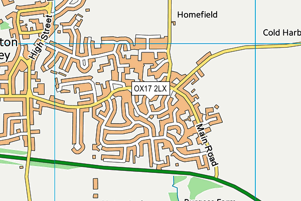 OX17 2LX map - OS VectorMap District (Ordnance Survey)