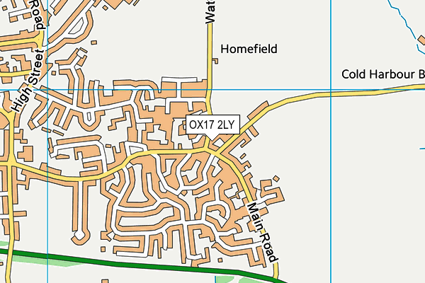 OX17 2LY map - OS VectorMap District (Ordnance Survey)