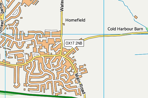 OX17 2NB map - OS VectorMap District (Ordnance Survey)