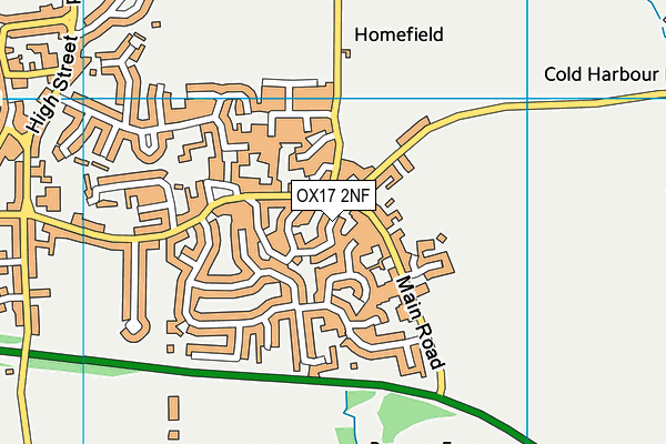 OX17 2NF map - OS VectorMap District (Ordnance Survey)