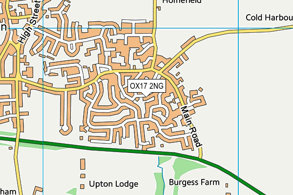 OX17 2NG map - OS VectorMap District (Ordnance Survey)