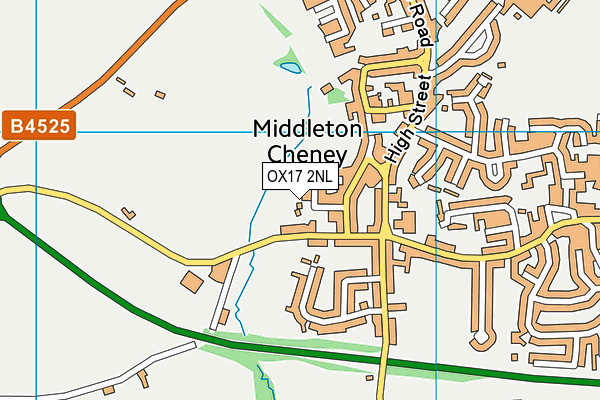 OX17 2NL map - OS VectorMap District (Ordnance Survey)