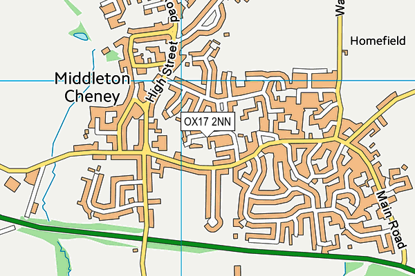 OX17 2NN map - OS VectorMap District (Ordnance Survey)