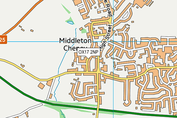 OX17 2NP map - OS VectorMap District (Ordnance Survey)