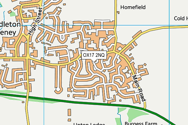 OX17 2NQ map - OS VectorMap District (Ordnance Survey)