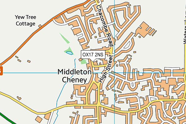 OX17 2NS map - OS VectorMap District (Ordnance Survey)
