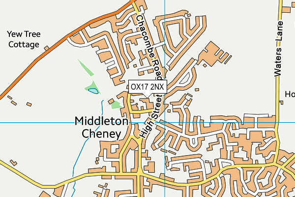 OX17 2NX map - OS VectorMap District (Ordnance Survey)