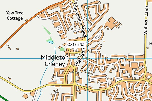 OX17 2NZ map - OS VectorMap District (Ordnance Survey)