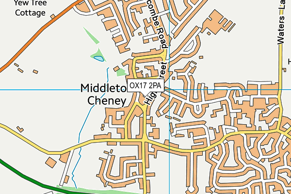 OX17 2PA map - OS VectorMap District (Ordnance Survey)