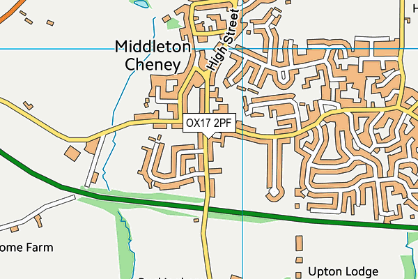 OX17 2PF map - OS VectorMap District (Ordnance Survey)